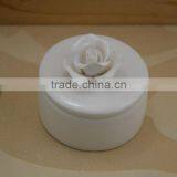 Hand Made Ceramic Jewelery Box With Flower Shape Design thumbnail-1