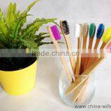 Colorful Soft Bristle Bammboo Tooth Brush, Toothbrush With Bamboo Handle thumbnail-3