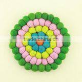 2017 Best Custom Felt Ball Coaster for Drink Tableware thumbnail-2
