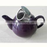 BTHJC-7 2014 Design Ceramic Color Teapot With S/S Lid and Strainer thumbnail-3