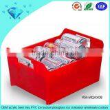 OEM Acrylic Beer Tray PVC Ice Bucket Plexiglass Ice Container Wholesale Custom thumbnail-1