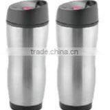 450ml Stainless Steel Inner Plastic Outer Steel Vacuum Cup/auto Mug/Travel Mugs With TPR Handle thumbnail-3