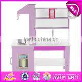 New Style Double-sided Pretend Play Wooden Kids Play Kitchen Set W10C274 thumbnail-2