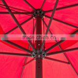 Red 13' FT Feet Steel Outdoor Patio Sunshade Umbrella Deck Gazebo thumbnail-2