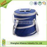 China Supply Round Foldable Collapsible Cooler Picnic Bag for Drink ,wine and Food thumbnail-2