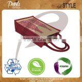 PP Laminated Two Bottle Jute Wine Bag - for Wholesale From India thumbnail-3