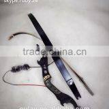 Wood Riser/takedown Laminated Recurve Bows Imitation Bison Black Split Bow thumbnail-5