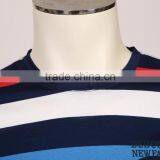 Wholesale Color Combination Cotton Stripe t Shirt thumbnail-3