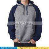 2016 Custom Logo Men's Jersey Long Sleeve Pull Over Baseball Raglan Hoodie Sweatshirt thumbnail-4