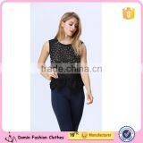 Factory Price Accept Small Order Quantity Beaded Top Women Clothing