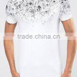 High Quality Custom Short Sleeve Button Placket White Men's Cotton/Spandex 200gsm Casual Slim Fit Tie Dyed Printed Polo Shirt thumbnail-3