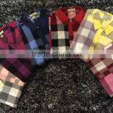 Customized Ladies Shirt in Plus Size Shirt Women Fashion Plaid Shirt thumbnail-4