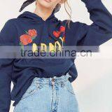 Army Roses Hoodie Sweatshirt Longline Custom Printing Embroidery Women's Hoodies With Chest 40" Length 30" Size thumbnail-4