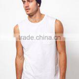 Custom Men Plain Tank Tops With Pocket thumbnail-1