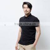 Promotional High Quality Custom 100% Cotton Plain White Polo T-shirt for Men thumbnail-3