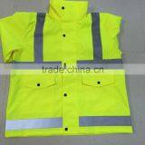 New Design Custom High Visibility Outdoor Adult Waterproof Polyester Rainwear Rain Coat thumbnail-3