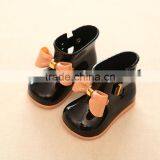 S16870A 2017 Cute Jelly Bowknot Kids Pvc Rain Shoes thumbnail-4