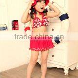 2015 Hot Sell Cute Swimsuit Baby Girl Swinsuit Pink Girl Swimsuit With Hat thumbnail-1