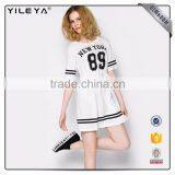 Customizable Alphabet & Pattern Printing Ladies Black Dresses thumbnail-4