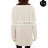 FACTORY Monogrammed Knitted Quarter Zip Style Sherpa Fleece Pullover thumbnail-3