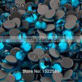 2058HF(1440Pcs/lot) Hight Quality Blue Zircon Rhinestones FlatBack HotFix Crystal SS20 thumbnail-1
