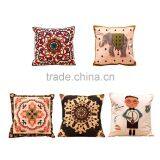 2016 New Cotton Wool Embroidery Special Canvas Home Furnishing Square Pillow Cover Hot Sales thumbnail-1