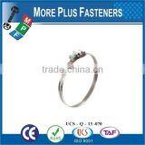 Made in Taiwan Stainless Steel German Type Hose Clamp Small Hose Clamps Quick Release Hose Clamps thumbnail-5