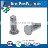 Made in Taiwan Stainless Steel Flush Head Non Flush Head Self Clinching Metric Threaded Stud thumbnail-3