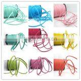 3mm Faux Suede Cord Cadmium Orange Leather Cord String 1.5mm Thickness thumbnail-1