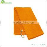 Golf Towel Wholesale 100% Cotton Logo Embroidered Golf Towels With Metal Grommet and Hook thumbnail-5