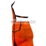 2017 Latest Orange Sleeveless Halter Backless Jacquard Weave Mini Bandage Dress for Birthday Party thumbnail-2