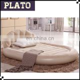 Hot sale inflatable flocked air bed, queen size bunk beds for sale