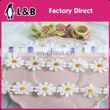 2017 Fashion Polyester Yarn Colorful Lace Trimming Sewing Ribbon Flower Trim thumbnail-3