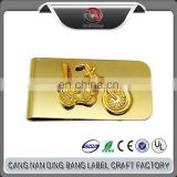 Wholesale High Quality Cheap Custom Metal Souvenir 3D Motorcycle Gold Brass Clip