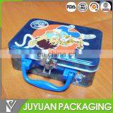 Cute New Design Cute Metal Lunch Box With Plastic Handle for Children