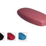 Clamshell Fraux Leather Spectacle Case   Leather Eyeglass Cases For Sale   Red Traditional Eyewear Case Distributor