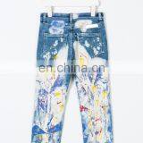 DiZNEW Custom Fashion Paint Splash Jeans For Kids thumbnail-2