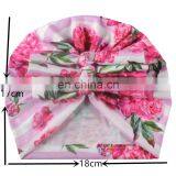 Baby Girl Hat Flower Bow Turban Hat Kids Beanie Baby Hat for Girls Hats Baby Cap Infant Accessories thumbnail-3