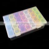 28 Slots Plastic Storage Box Nail Art Rhinestone Jewelry Container