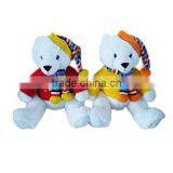 Christmas Plush Toy Bear With Clothes and Hat thumbnail-1