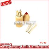 Disney Universal NBCU FAMA BSCI GSV Carrefour Factory Audit Manufacturer Wood Colored Pencil Set With Case For Kids