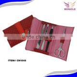 Carbon Steel Low Price Red Manicure Set Beauty Tool