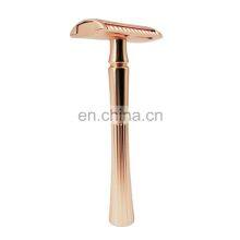 American Metal Matte Black Stainless Steel Custom Double Edge Safety Shaving Razor for Men thumbnail-2