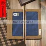 Retro Canvas Pattern Stand Leather Flip Case for Samsung Galaxy s7 S7edge s6 S6edge thumbnail-4