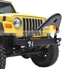 Auto Car Accessories Front Bumper With D-rings For TJ Black Front Bumper Guard For Jeep Wrangler YJ 87-06 thumbnail-5