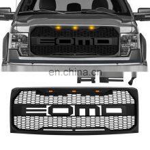 Factory Grille For Ford F150 2009-2014 ABS Letter Detachable Matte Black thumbnail-4