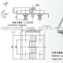 JL233D-1 Factory Direct Selling Black Powder Coated ZDC Zinc Alloy Cabinet Door External Hinges thumbnail-5