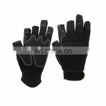 Microfiber Touch Screen Synthetic Leather Driver Gloves With Elastic Cuff thumbnail-5