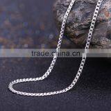 Hot New Products for 2015 Latest Design Rhodium Plated Curb Chain Necklaces Jewellery thumbnail-2