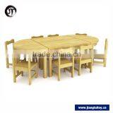JT16-5704 GuangZhou Wholesale 6 People Cheap School Furniture Kindergarten Table And Chair thumbnail-5